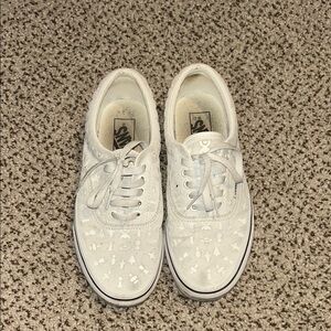 Vans White Graphic Sneakers